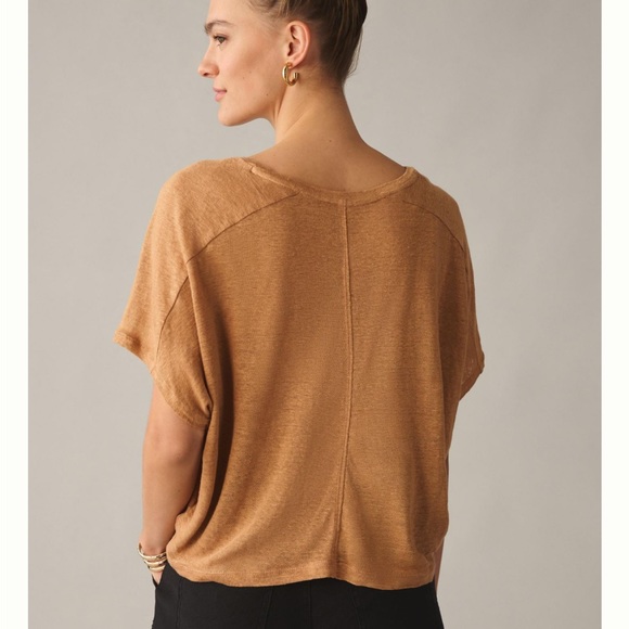 Anthropologie Linen Dolman Top Sz M - Picture 2 of 3